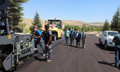 Karaman’da Dereköy köy yolu asfaltladı