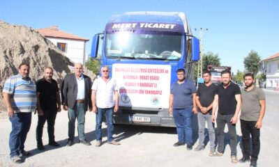 Karaman’dan Manavgat’a 20 bin balya saman