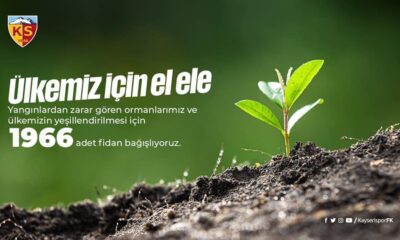 Kayserispor’dan bin 966 fidan