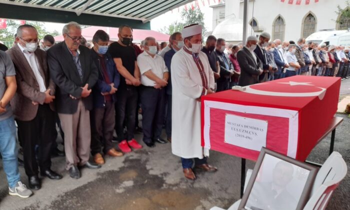 Kazada hayatını kaybeden uzman çavuş son yolculuğuna uğurlandı