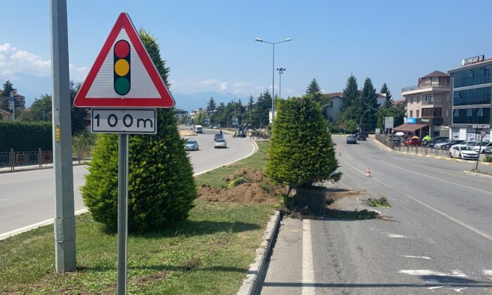 Kervan Kavşağında çalışmalar başlatıldı