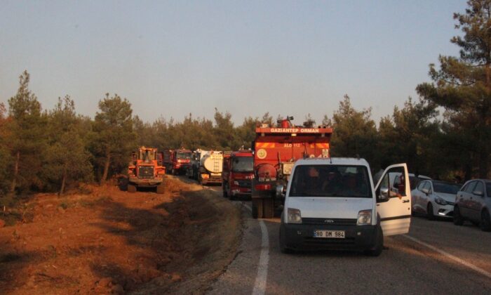 Kilis’teki orman yangını 5 buçuk saatte güçlükle kontrol altına alındı