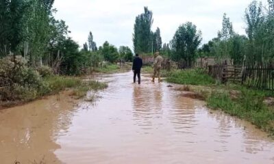 Kırgızistan’ı sel vurdu: Onlarca evi su bastı