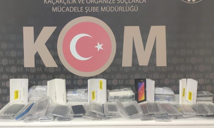 Kırıkkale’de 166 kaçak telefon malzemesi ele geçirildi