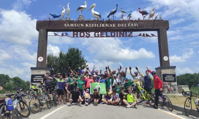 Kızılırmak Deltası’nda 105 kilometrelik tur