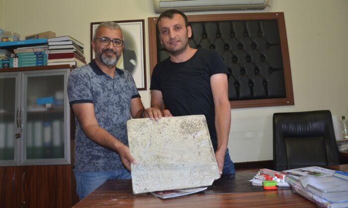 Kızılırmak kenarında bulunan kitabe müzeye teslim edildi