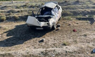 Kontrolden çıkan otomobil şarampole devrildi: 1 ölü, 3 yaralı