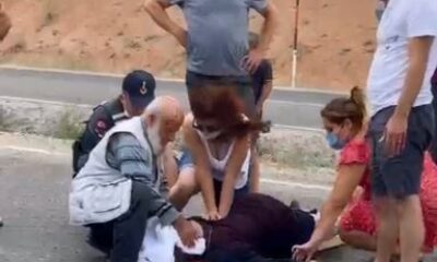 Kontrolden çıkan otomobil takla attı: 1 ölü, 2 yaralı