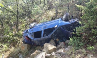 Kontrolden çıkan otomobil uçuruma yuvarlandı: 6 yaralı