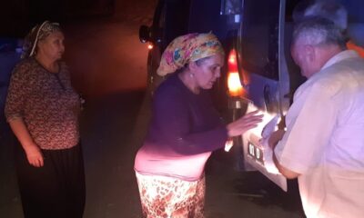 Kozan’da yangın bölgesindeki vatandaşlara yemek dağıtılıyor