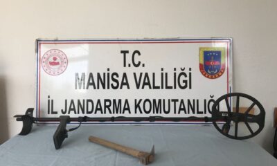 Kula’da kaçak kazı operasyonu:1 kişi suçüstü yakalandı