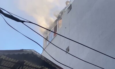 Kurban Bayramı’nda yangın paniği: 4 katlı binanı çatı katı yandı