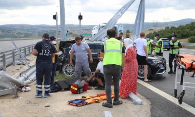 Kuzey Marmara Otoyolu’nda feci kaza, hayata döndürebilmek için dakikalarca çabaladılar
