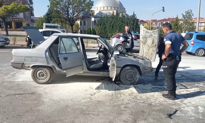 LPG’li otomobilde korkutan yangın