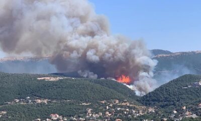 Lübnan’da korkutan orman yangını