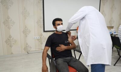 Mardin Büyükşehir Belediyesi personelinden aşılanmaya yoğun ilgi