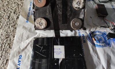 Mardin’de bombalı eylem hazırlığındaki PKK’lı, üzerinde 2 kiloluk plastik patlayıcı ile yakalandı