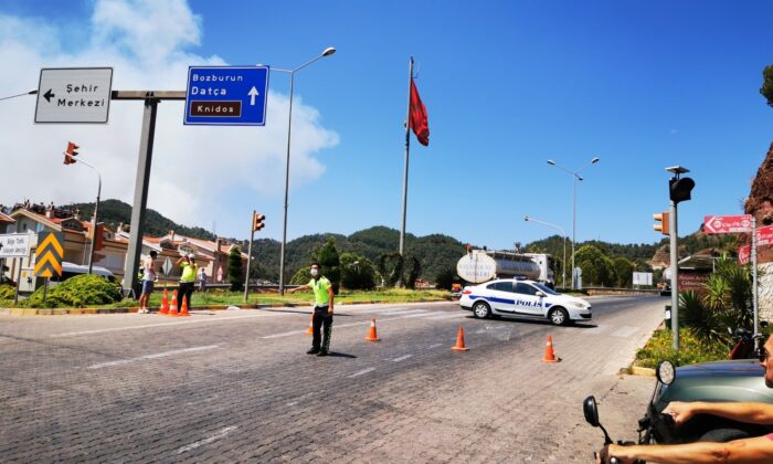 Marmaris Datça yolu kapandı