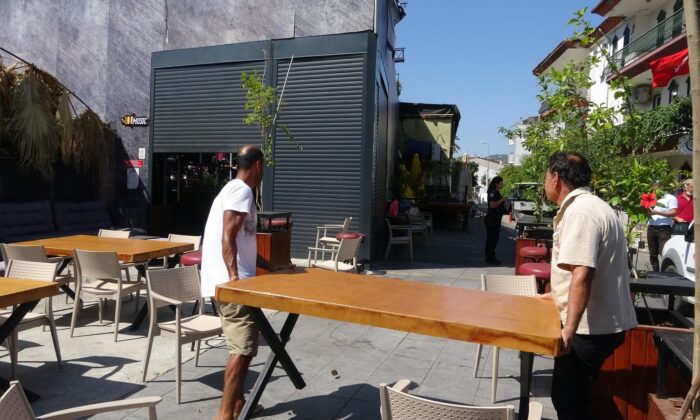 Marmaris’te hazine arazisini izinsiz işgal eden kafeye işlem yapıldı