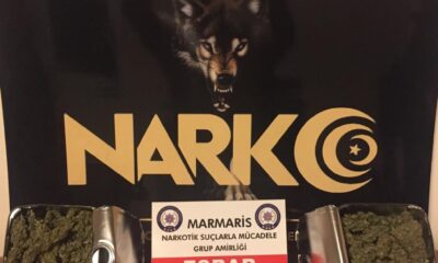 Marmaris’te zeytinyağı kutusundan esrar çıktı