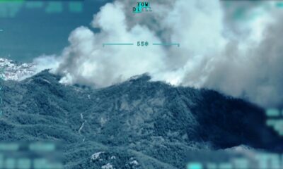 Marmaris’teki yangın İHA ile görüntülendi