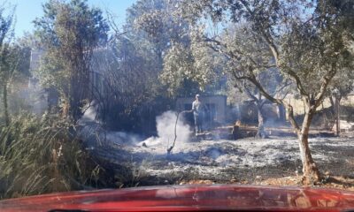 Menteşe’de ot yangın