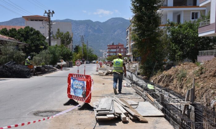 MESKİ, Bozyazı’da yağmur suyu hattı çalışmalarına başladı