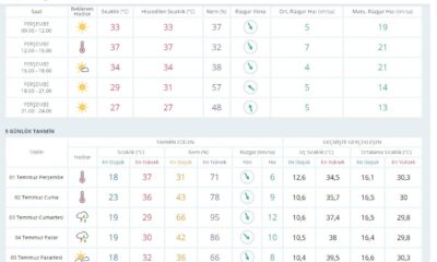 Meteorolojiden Bursa’ya sıcaklık uyarısı