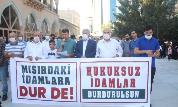 Mısır’da darbe karşıtlarının idam edilmesi Van’da protesto edildi