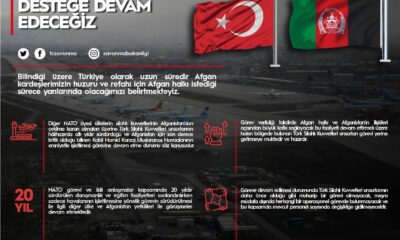 MSB: “TSK, Afganistan’da meşru müdafaa dışında herhangi bir operasyonel görevde bulunmayacaktır”