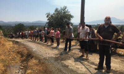 Muğla’da alevler yeniden yükselmeye başladı, vatandaşlar seferber oldu