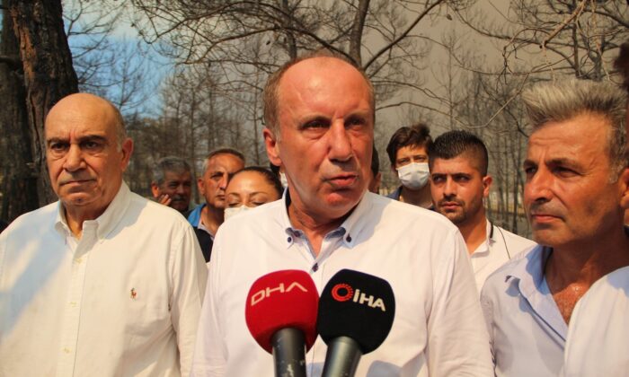 Muharrem İnce, Antalya’da yangın bölgesinde