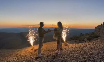 Nemrut Dağı’nda evlenme teklifi