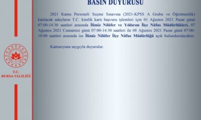 Nüfus müdürlükleri hafta sonu açık