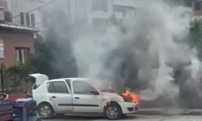 Ordu’da araç yangını