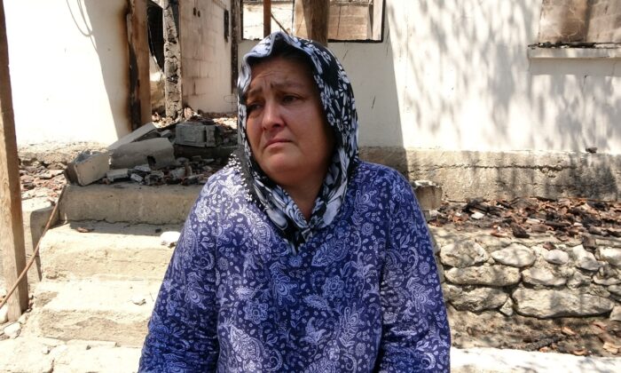Orman yangında evi yanan kadın: “Canımızı zor kurtardık”