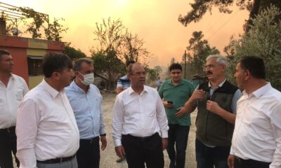 Osmaniye Milletvekili Durmuşoğlu yangın bölgesinde gözyaşlarına hakim olamadı