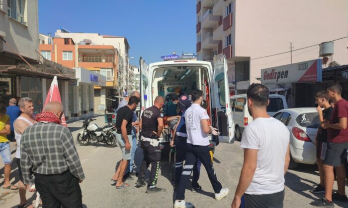 Otomobil ile çarpışan motosiklet sürücüsü yaralandı