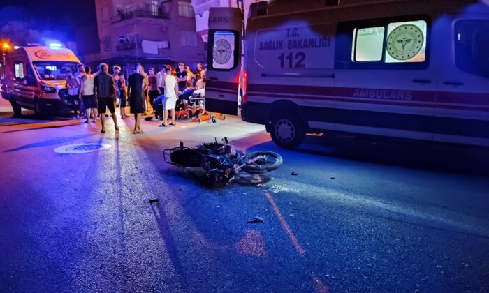 Otomobil ile motosiklet çarpıştı: 2 yaralı