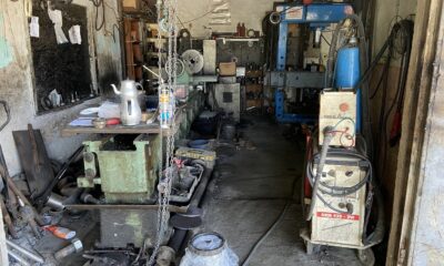 (Özel) Bayram günü torna atölyesinde bu kadarına pes dedirten hırsızlık kamerada