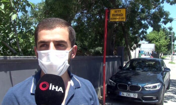 (ÖZEL) İETT şoförü ayakkabıları çamurlu diye sınava gidecek öğrenciyi otobüse almak istemedi