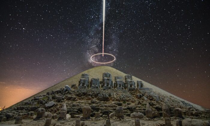 (ÖZEL) Nemrut Dağı Samanyolu ile birlikte görüntülendi