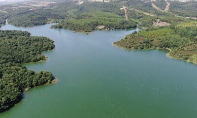 (Özel) Son 10 yılın en yüksek seviyesinde olan Ömerli Barajı havadan görüntülendi