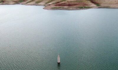 (Özel) Sular çekildi köy ortaya çıktı