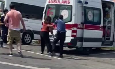(Özel) Ümraniye’de sinir krizi geçiren kadın, polis ve sağlık ekiplerine zor anlar yaşattı