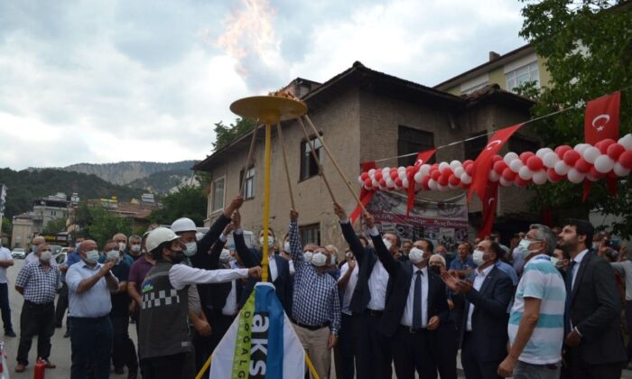 Reşadiye’de doğalgaz sevinci