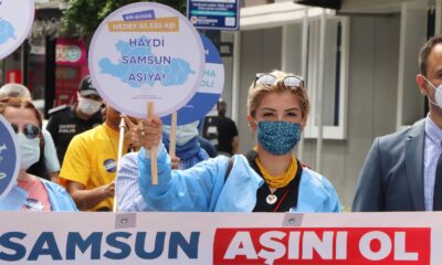 Samsun 1 günde 55 bin 555 aşı hedefine adım adım yaklaşıyor