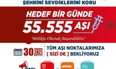 Samsun bir günde 50 bin kişiyi aşılayarak rekor kırdı