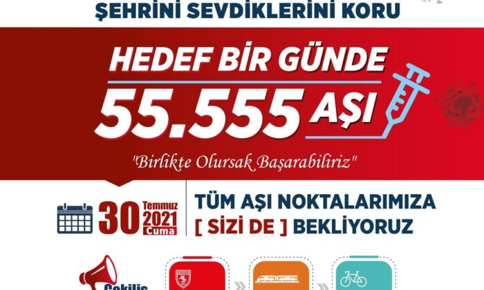 Samsun bir günde 50 bin kişiyi aşılayarak rekor kırdı