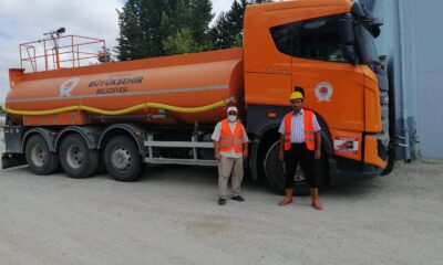 Samsun Büyükşehir Belediyesi Antalya’ya arazöz takviyesi gönderdi